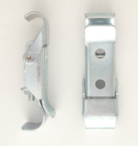 Pair of Euro snap clamps for kart body panel mounting