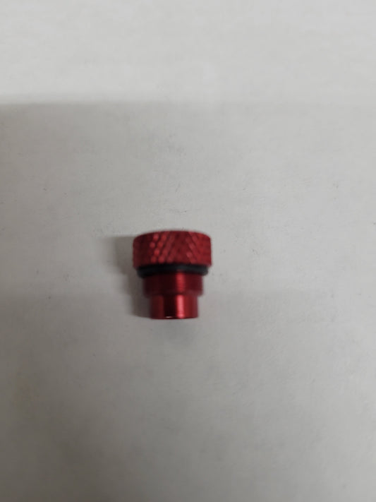 Red anodized aluminum port plug sealed with O-ring for Mychron 5 gauges