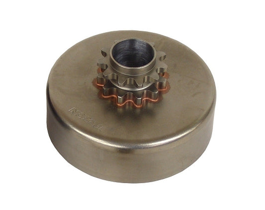 Noram 18-tooth #35 clutch drum with integrated needle bearing visible