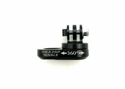 Odenthal EZGP GoPro top plate assembly for kart camera mounts, single and dual GoPro camera configuration on white background