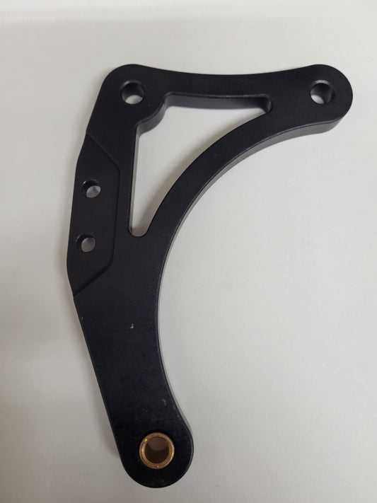 Short V2 billet pedal arm component for compact kart pedals