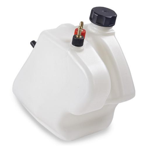 KG 4.5-litre plastic fuel tank secured with mounting knob