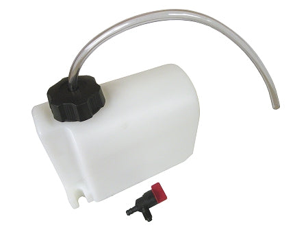 Plastic 2-quart fuel tank with cap and valve components