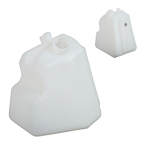 Version II upright plastic 3-quart fuel tank installed