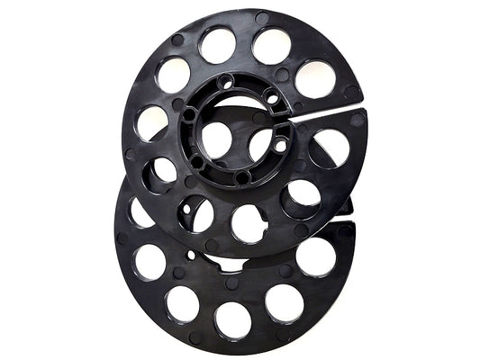 Plastic 6.75 inch mini gear guards mounted on kart hub