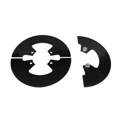 Carbon fiber gear guard set for 40-53 tooth mini sprockets