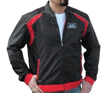 Youth Racewear Kart Jacket in black with red accents for young racers
