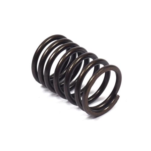 Intake valve spring coiled for engine valve