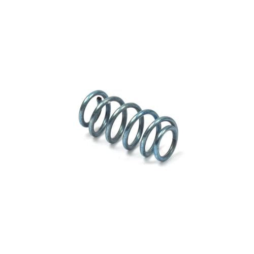 Coiled metal idle adjustment spring for engine