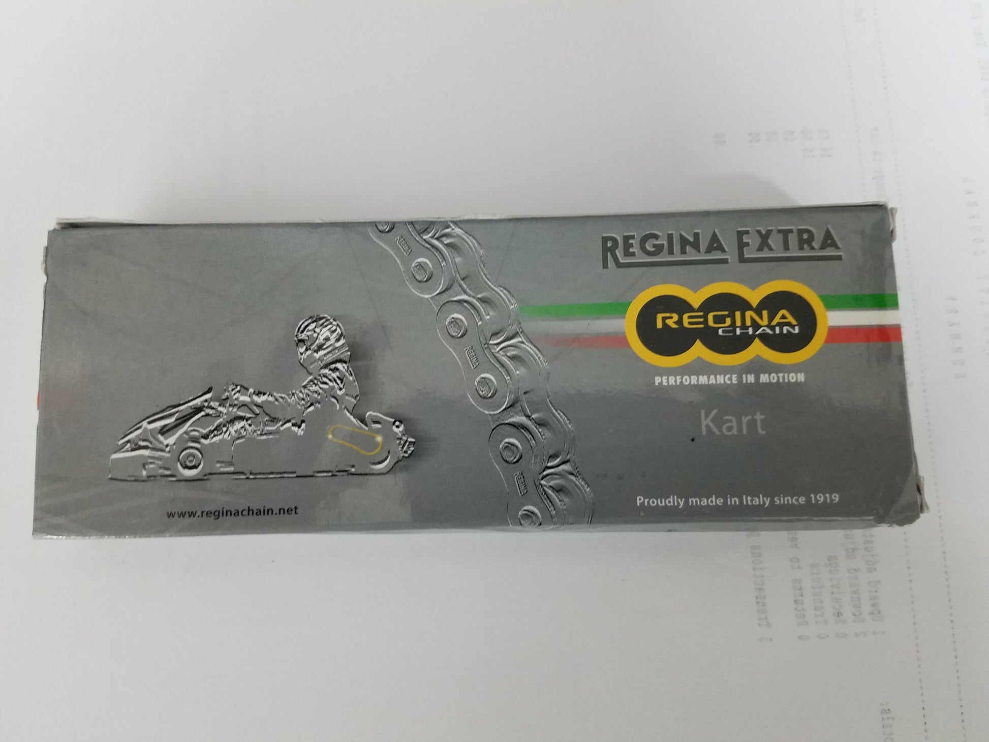 120-link Regina #35 high-strength kart chain box