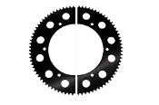 RLV Black Diamond Split Sprocket #219 (78T-85T) - Premium Two-Piece Kart Racing Drive Component