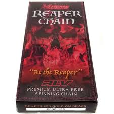 Gold-on-black CHX 5930 Reaper #35 kart chain 120 links