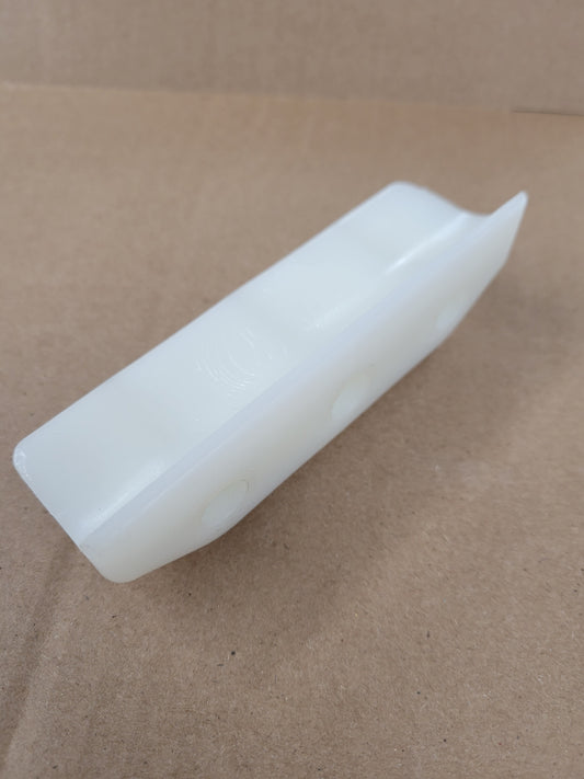 White high-density nylon cartridge for brake rotor frame guard