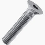 Stainless steel 8mm flat head cap screw, 60mm length for kart use
