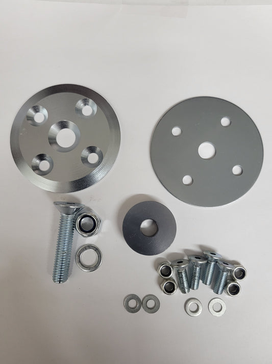 Kart seat reinforcement kit with metric washers and hardware components