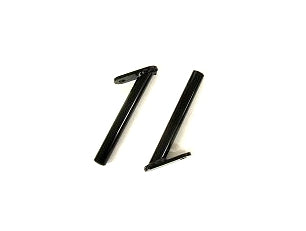 Pair of Leatherneck front seat sliders attached to kart seat frame