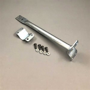 Universal main rail seat strut attached to sprint kart left frame rail