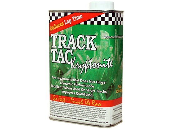 Quart container of Track-Tac Inside Kryptonite Version 2 tire prep