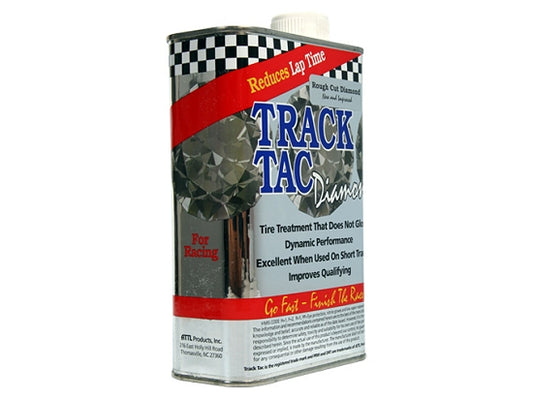 Quart bottle of Track-Tac Rough Cut Diamond tire softener