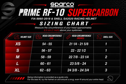 Sparco Prime RF-10 Supercarbon |FIA 8860-2018