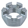 Thin profile castle nut for 1/2 inch kart components