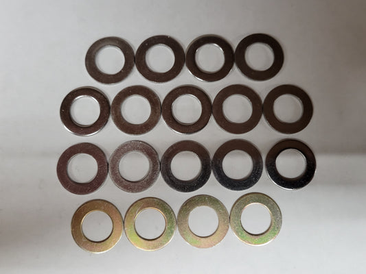 Kit of stainless and AN washers for 1/2 king pins