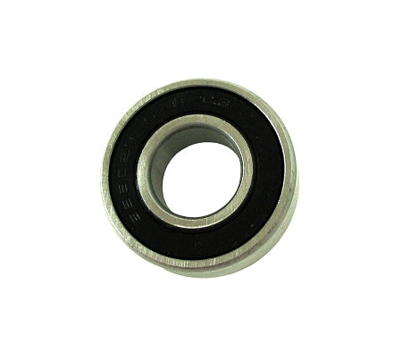 Close-up of thin 1/2 inch rubber-sealed spindle bearing for kart racing