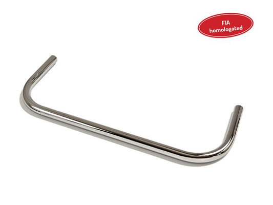 Chrome-plated KG front lower bar for kart bumper system