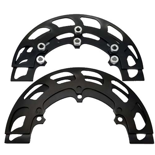 Lightweight 8.5 inch sprocket guard set for kart driveline