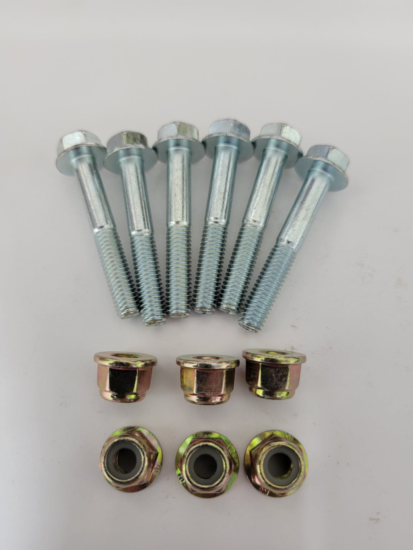 M6 x 40mm bolt kit with lock nuts for kart sprocket guides