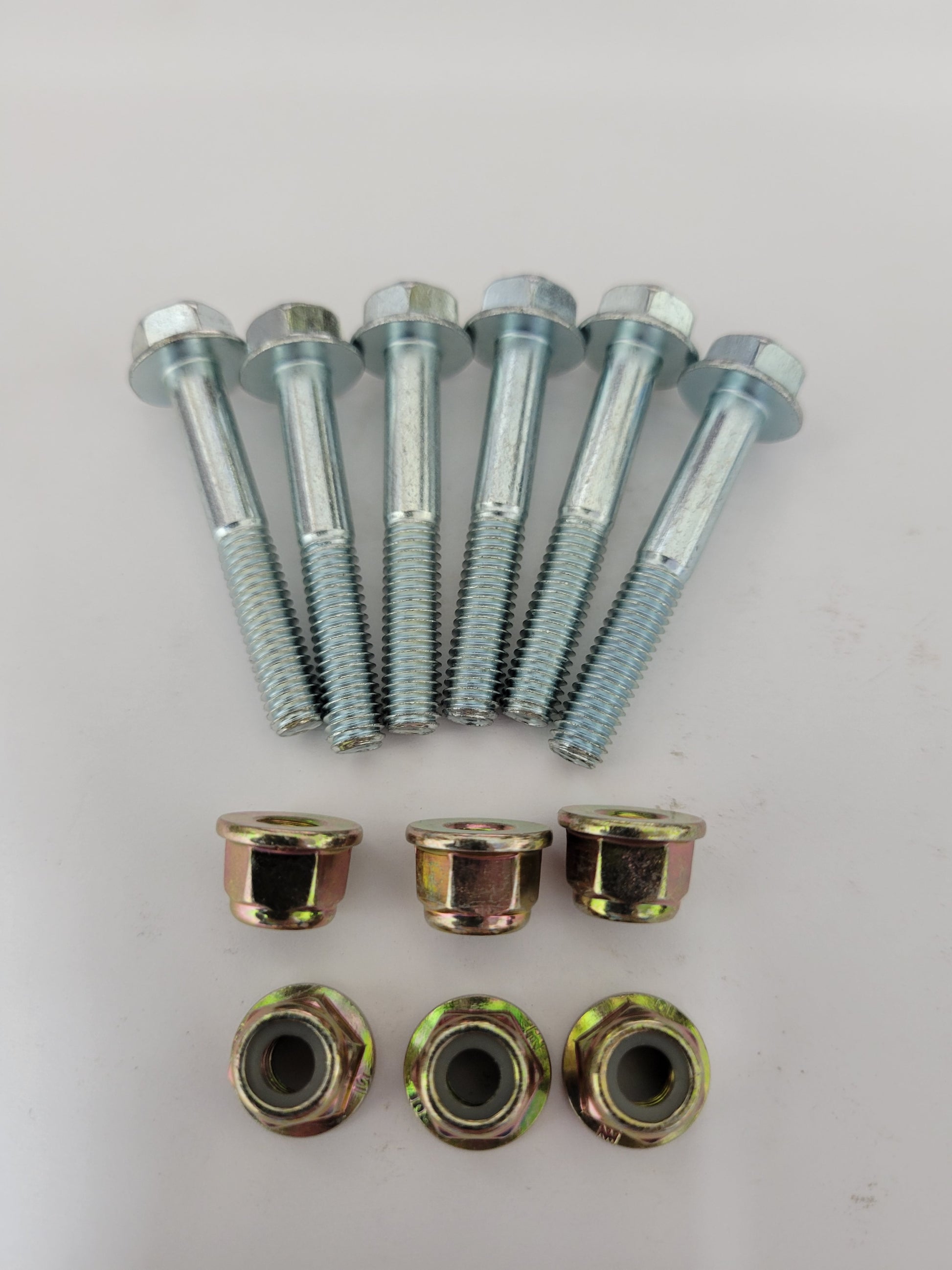 M6 x 40mm bolt kit with lock nuts for kart sprocket guides