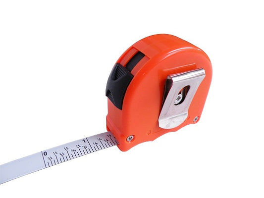 Extended tire stagger tape measure showing 104 inch scale