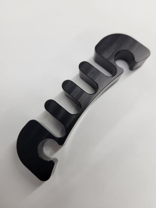 Black anodized spacer for MCP big bore caliper and rotor