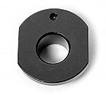 Black half caster pill for Margay kart steering yoke