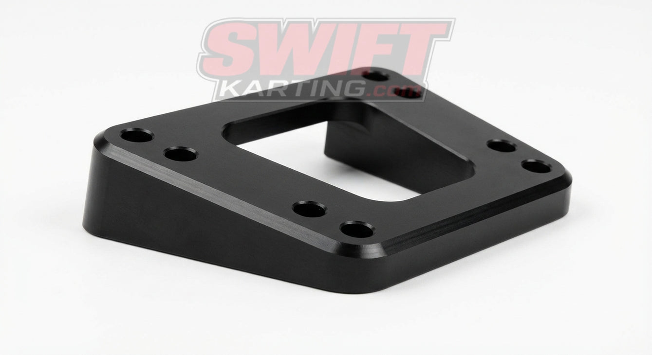 Kart Master KMSW10 10 Degree Angled Steering Wedge Kit - Black Anodized Aluminum - Universal Fit by Kart Master - karting parts