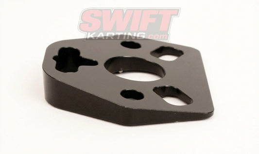15 Degree Black Anodized Steering Wedge for Kart Hubs by KM - karting parts