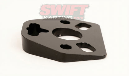 15 Degree Black Anodized Steering Wedge for Kart Hubs by KM - karting parts