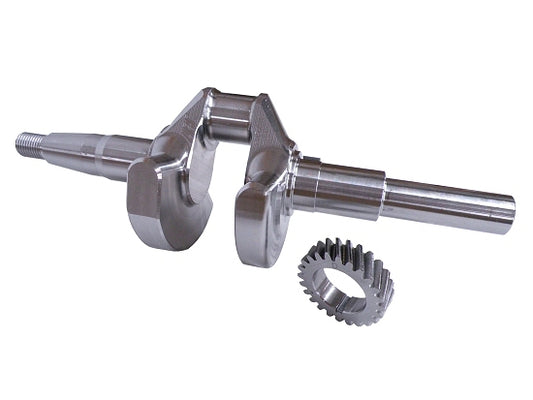 Close-up of ARC billet stroker crank with 0.175 inch stroke for Clone engines