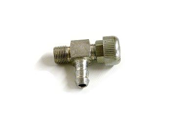 Steel petcock valve with 1/8 thread for fuel line