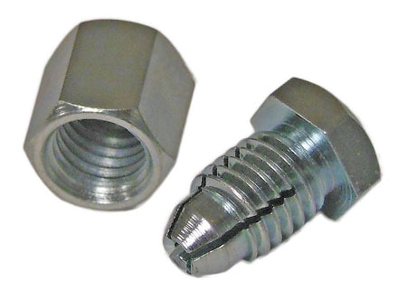 Taper lock cable anchor device gripping a thin cable