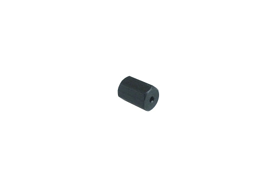 Black anodized hex cable pull adaptor for kart throttle