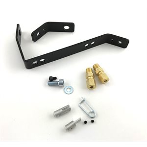 Powder-coated black steel Animal Quick Link for throttle systems