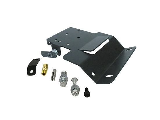 Black anodized vented top plate on kart engine