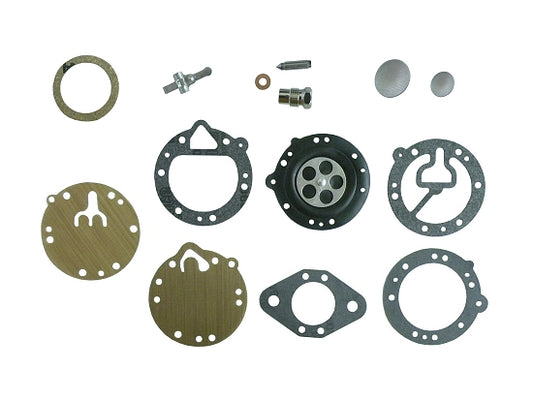 OEM Tillotson RK-104HLR rebuild kit components laid out