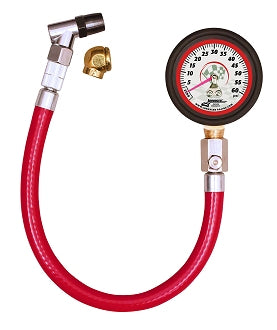 Large 2.5-inch glow-in-dark air gauge showing 0-30 PSI