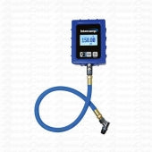 InterComp digital tire pressure gauge with backlit display and hose