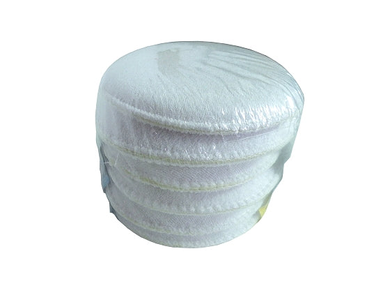 Pack of six terry cloth applicator pads for tire prep