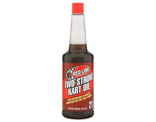 Pint bottle of Redline Two-Stroke Kart Oil for gasoline engines