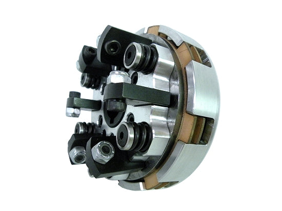 Unassembled silver Viper two-disk clutch kit components laid out