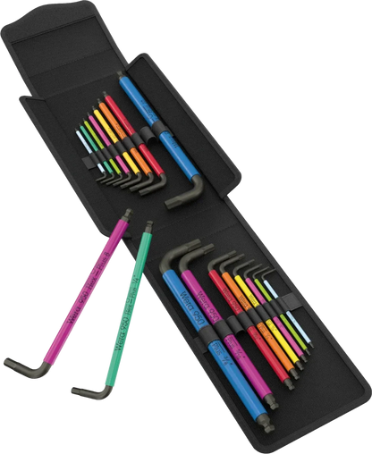 Wera 05133286001 Big Pack Multicolor Hex-Plus Metric & Imperial L-Key Set (19 Pieces)